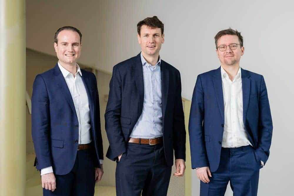 Andy de Jong (L), Pierre Donck, and Hermes Sanctorum (R).
